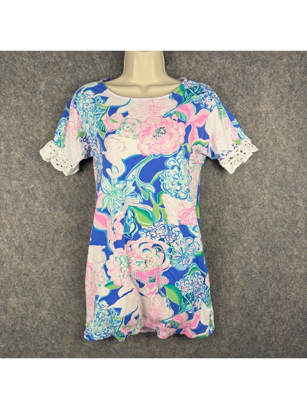 Lilly Pulitzer Helina Shift Dress Peony For Your Thoughts Lace Size XXS 714